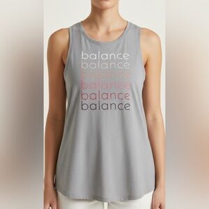 Old Navy Gray Sleeveless Tank Top with Relaxed Fit and Minimalist Design